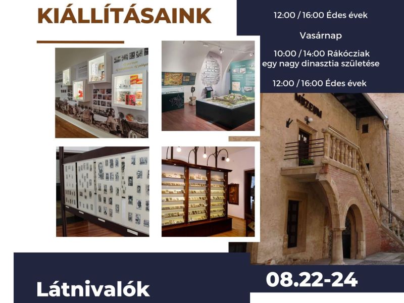 Augusztus 22–24. között ingyenes belépéssel várják a látogatókat Szerencsen. Ismerje meg a Rákócziak
